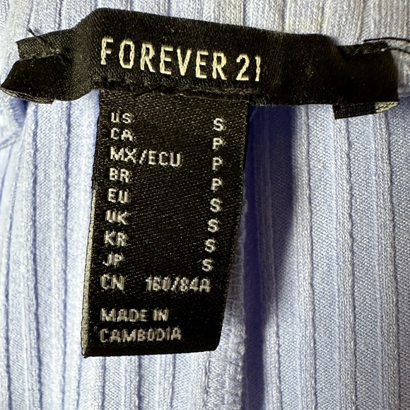 Forever 21 Sky Blue Body-con Mini Dress w/ Bow-tie Back - Picture 5 of 5